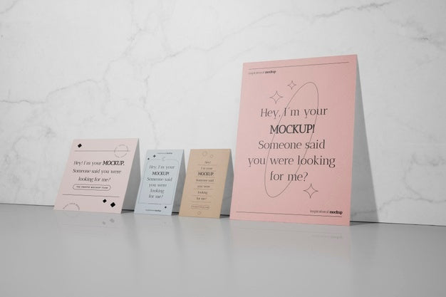 Stand-Up Stationery Mock-Up Paper Psd