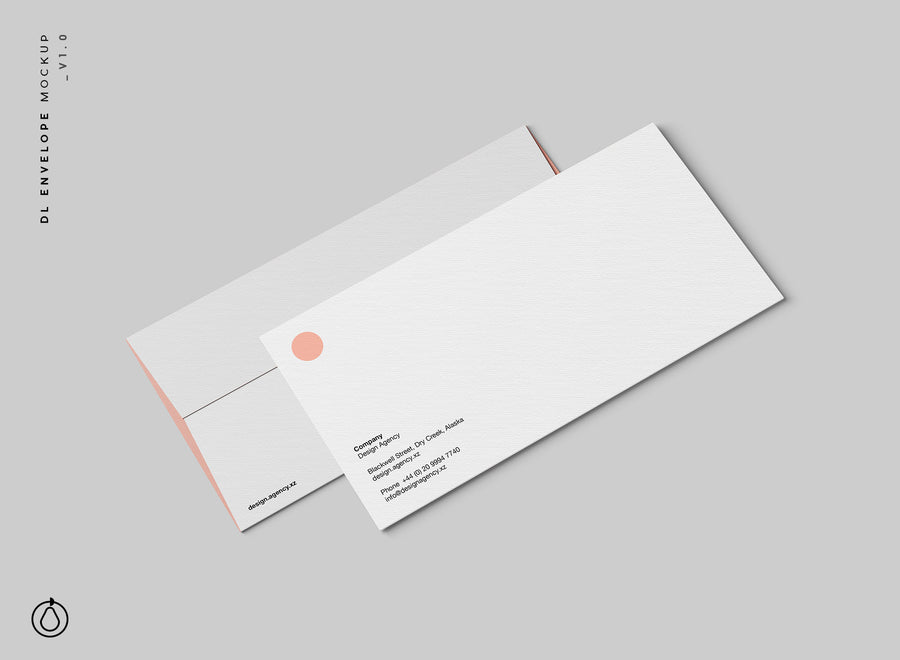 Standard Dl Envelope Mockup