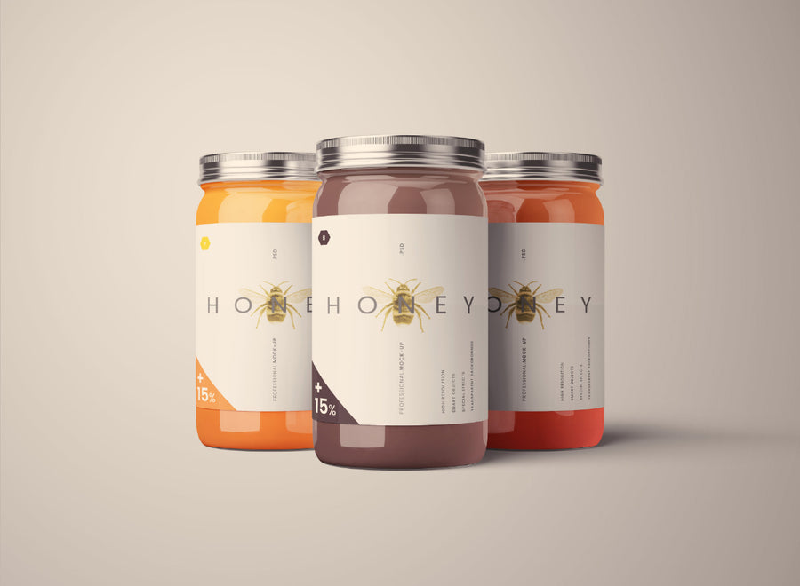 Standard Glass Jar Mockups