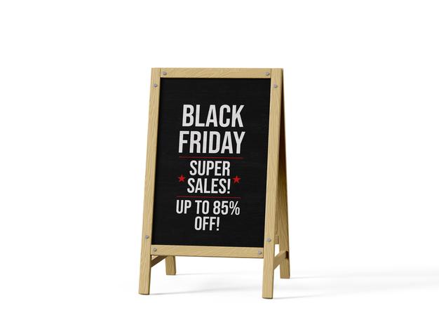 Standing Board Mockup Template Psd