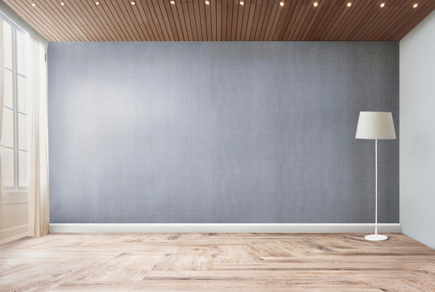 Standing Lamp In A Living Room Psd