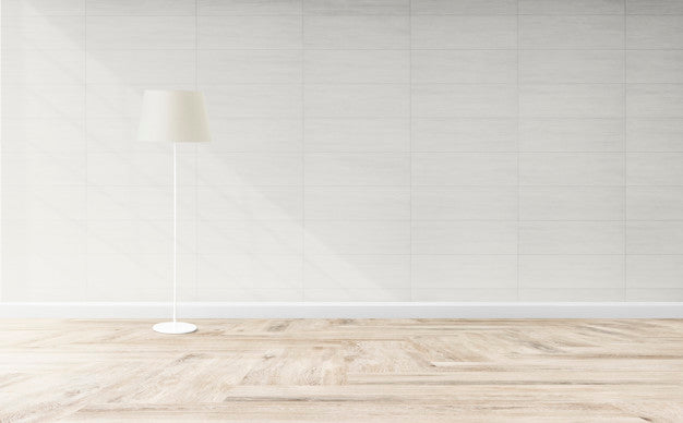 Standing Lamp In A Living Room Psd