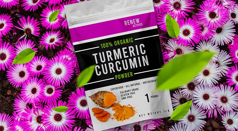 Standing Pouch On Flowers Mockup Psd