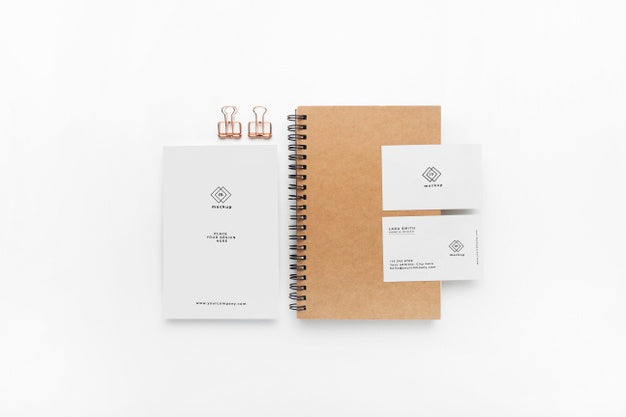 Stationary Mockup On White Background Psd