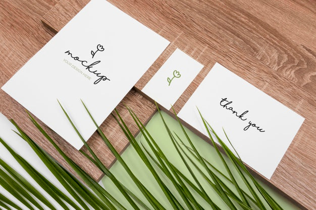 Stationery And Wood Assortment Psd