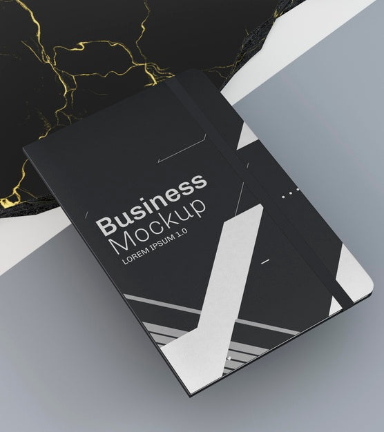 Stationery Business Documents Mock-Up High View Psd
