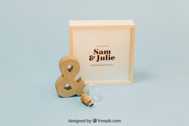 Stationery Cardboard Concept Psd