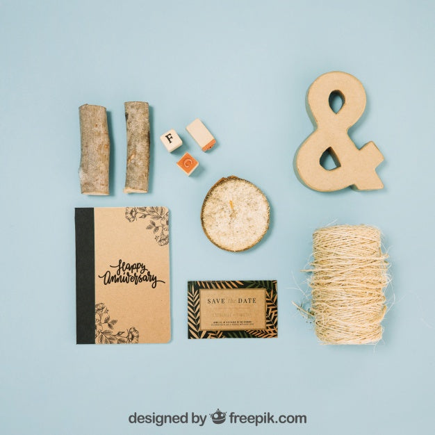 Stationery Cardboard Concept Psd