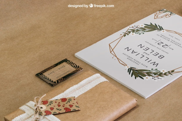 Stationery Cardboard Concept Psd