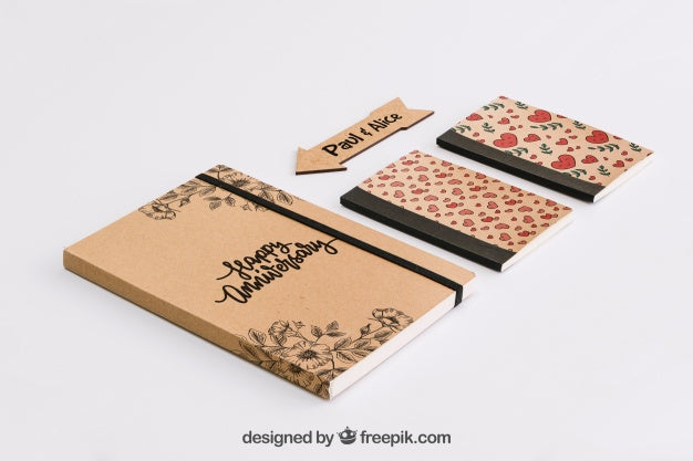 Stationery Cardboard Concept Psd