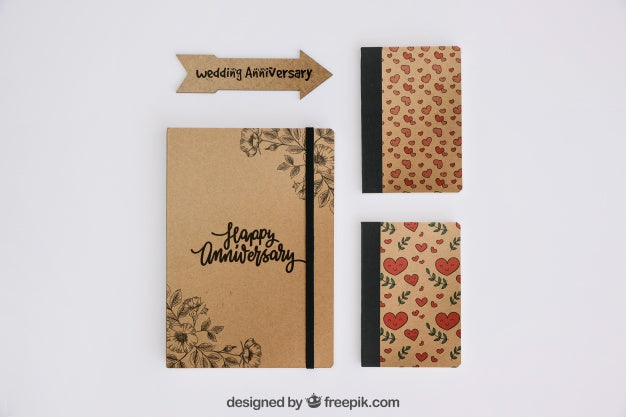 Stationery Cardboard Concept Psd
