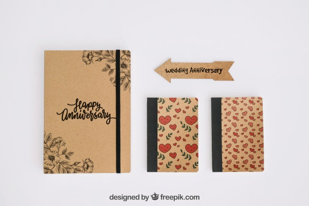 Stationery Cardboard Concept Psd