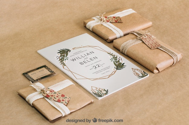 Stationery Cardboard Concept Psd