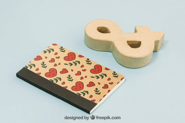 Stationery Cardboard Concept Psd