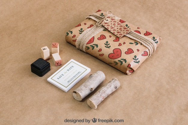 Stationery Cardboard Concept Psd