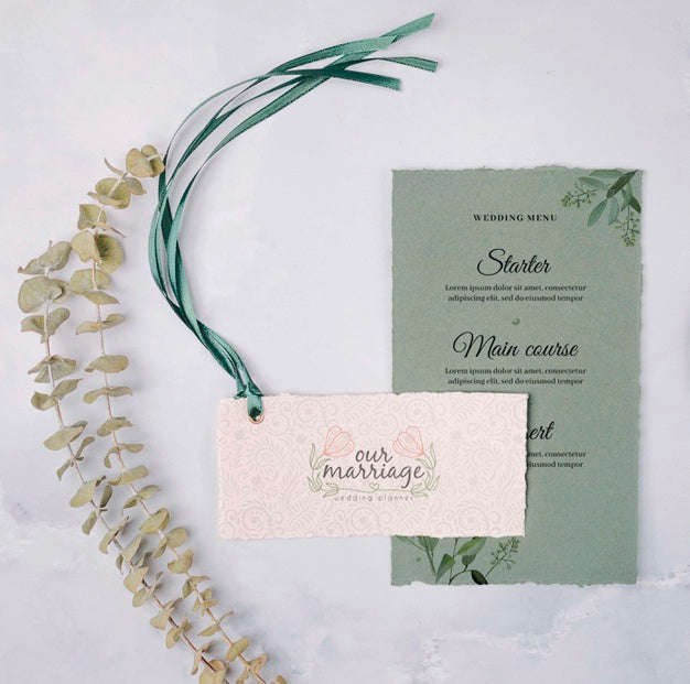 Stationery Colorful Wedding Invitation Psd