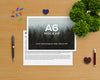 Stationery Concept With A6 Brochure Mockup Psd