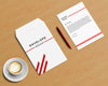 Stationery Concept With Envelope Mockup And Coffee Psd
