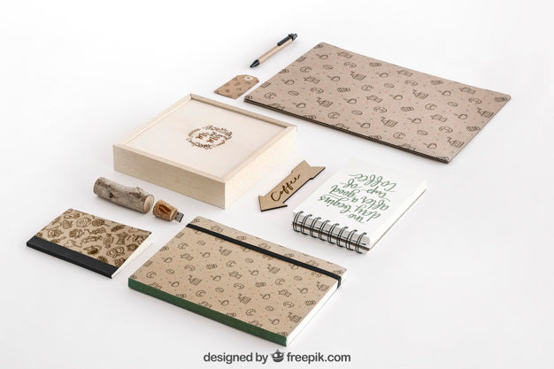 Stationery Concept With Office Supplies Psd
