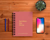 Stationery Concept With Spiral Book Mockup Psd