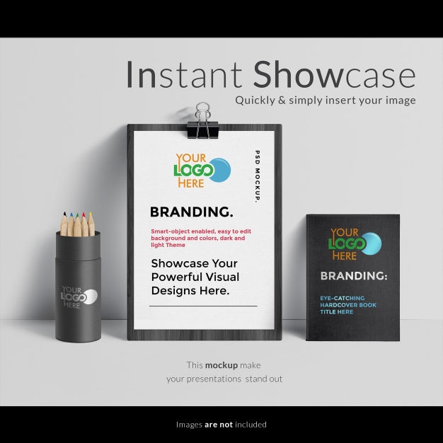 Stationery Elements Mock Up Psd