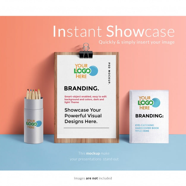 Stationery Elements Mock Up Psd