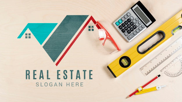 Stationery Items With Real Estate Logo Psd