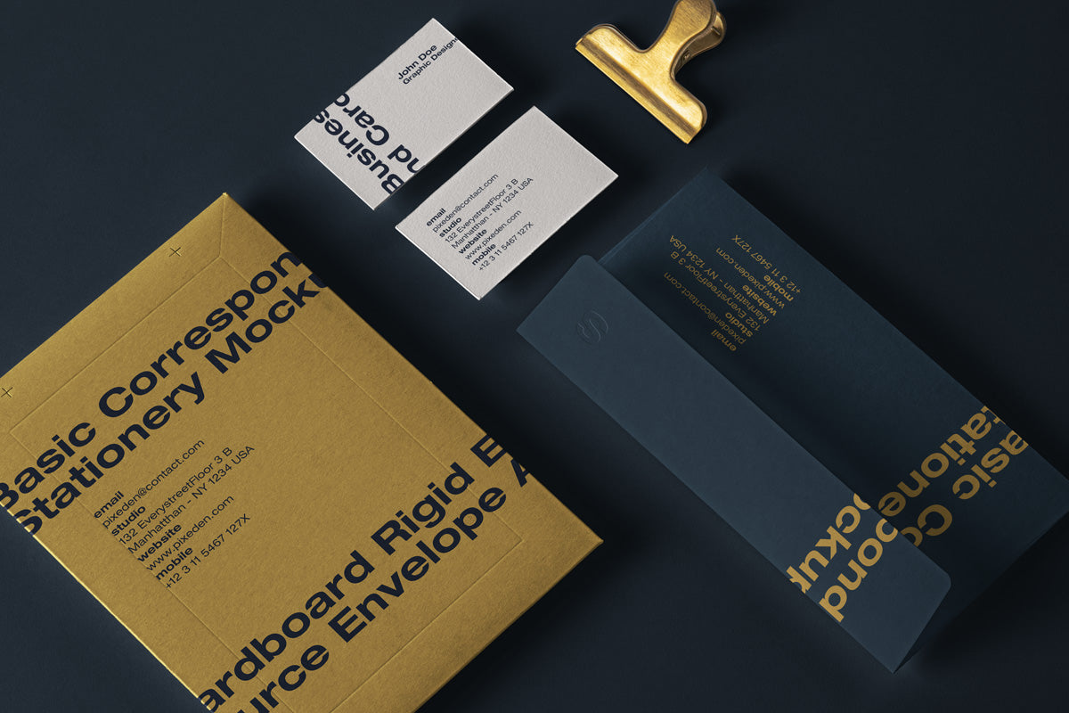 Stationery Mailing Psd Envelope Mockup