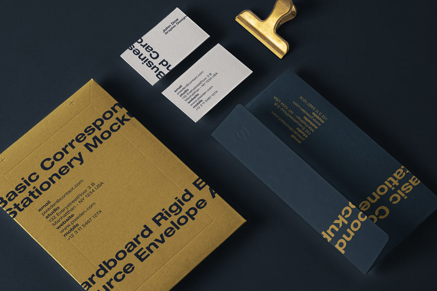 Stationery Mailing Psd Envelope Mockup