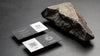 Stationery Mock-Up With Dark Rugged Rock Psd