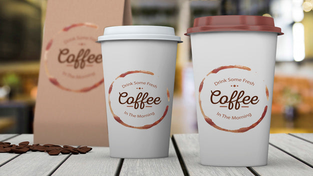 Stationery Mockup For Coffee Shop Psd