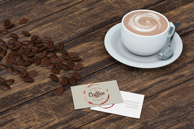 Stationery Mockup For Coffee Shop Psd