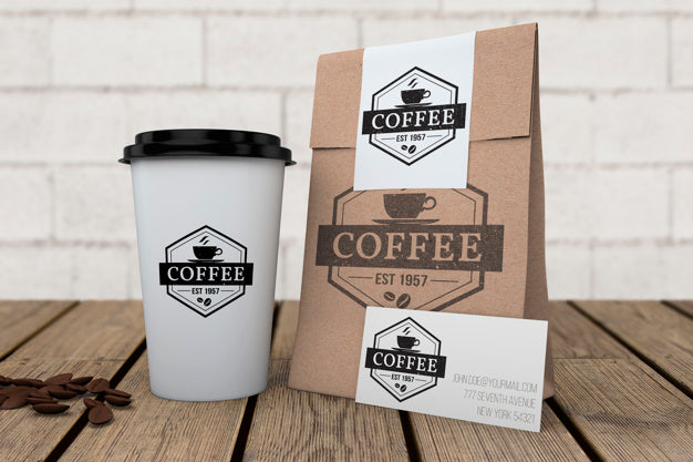 Stationery Mockup For Coffee Shop Psd