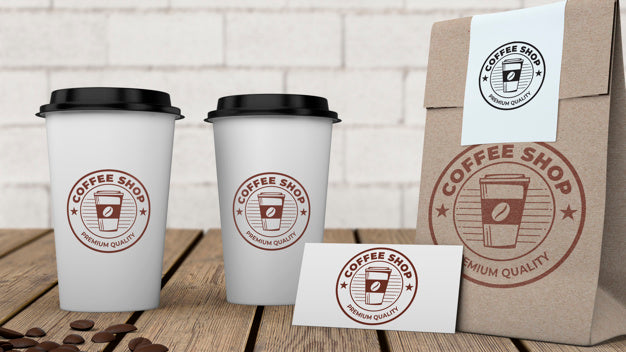 Stationery Mockup For Coffee Shop Psd