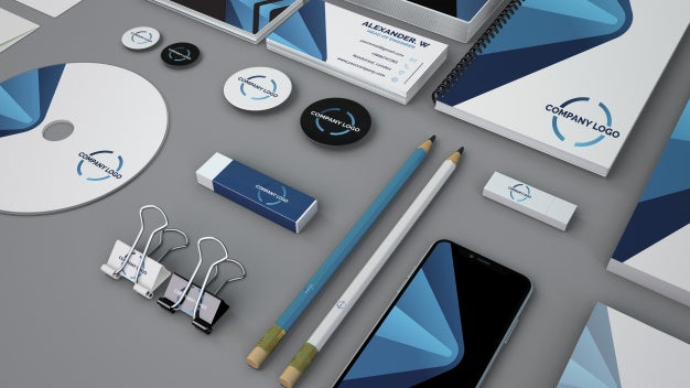 Stationery Mockup From Close Psd