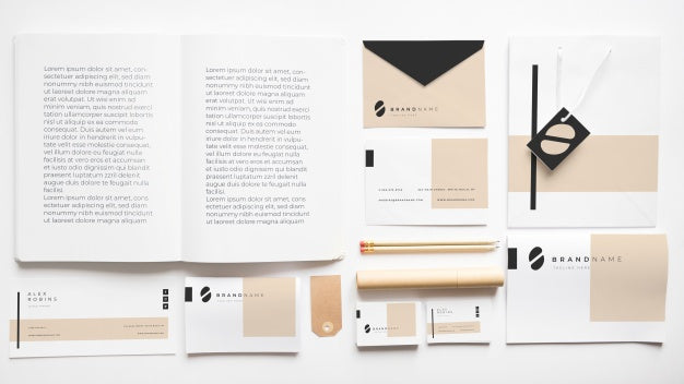 Stationery Mockup Of Cover Psd