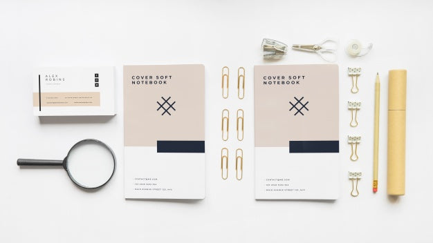 Stationery Mockup Of Cover Psd