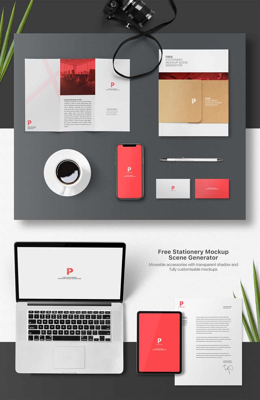 Stationery Mockup Scene Generator