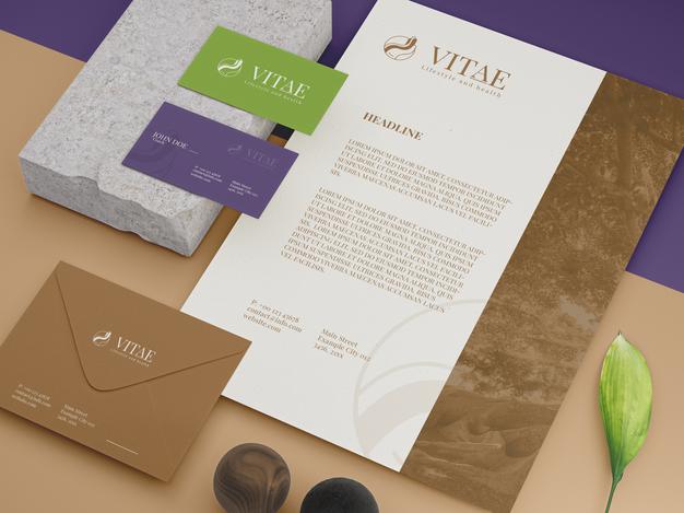 Stationery Mockup Tempalte Psd