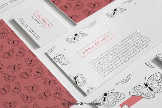Stationery Mockup With Book Psd