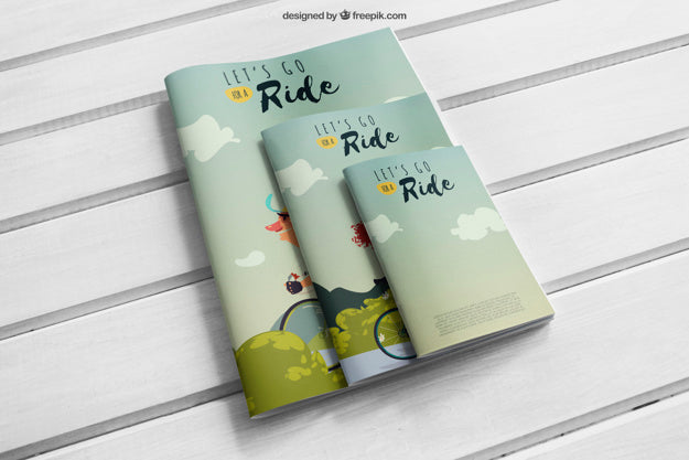 Stationery Mockup With Booklets Psd