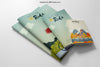 Stationery Mockup With Four Brochures Psd