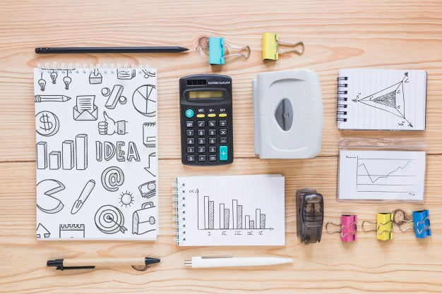 Stationery Mockup With Internet Of Things Concept Psd