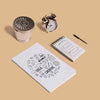 Stationery Mockup With Notepad And Cover Psd