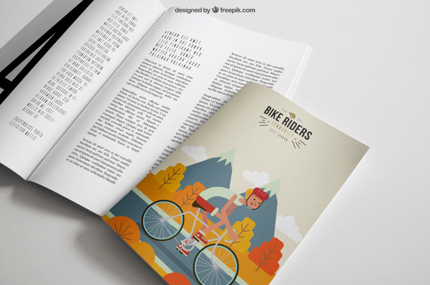 Stationery Mockup With Open Bool Psd