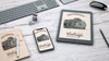 Stationery Mockup With Retro Photography Concept Psd