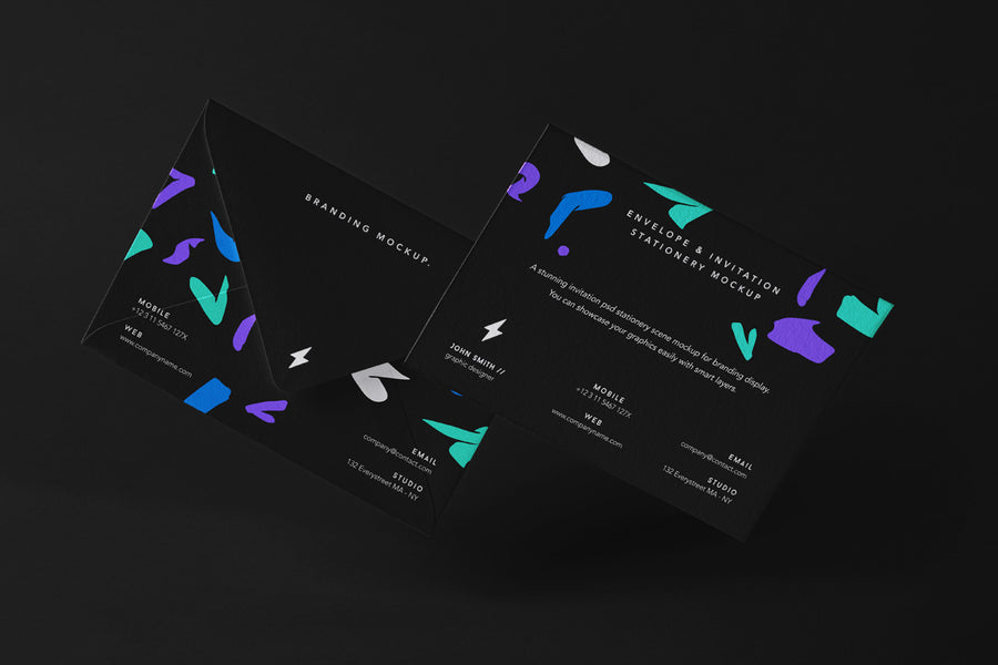 Stationery Psd Envelope Mockup Set