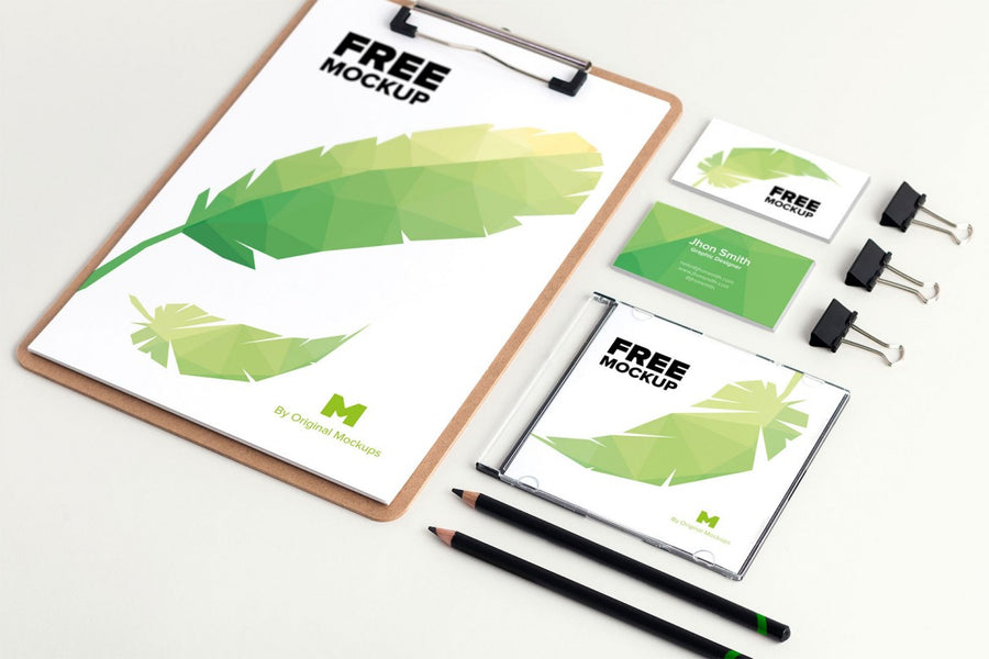 Clean Design Stationery PSD Mockup