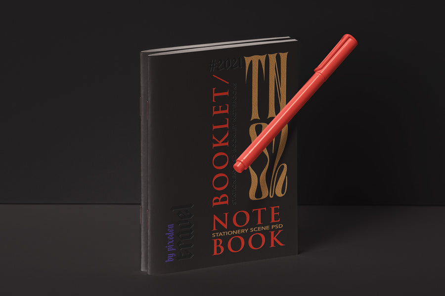 Stationery Psd Notebook Mockup Set