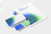 Stationery Scene Mockup, Perspective View 03 Psd